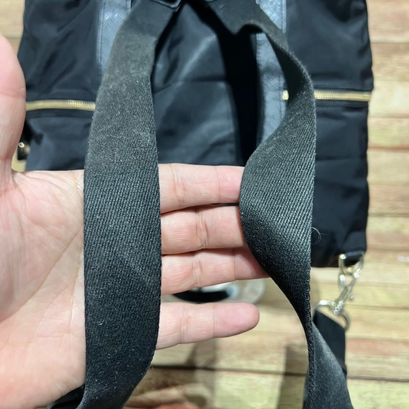 Henri Bendel Black Nylon Jetsetter Backpack - Picture 7 of 12